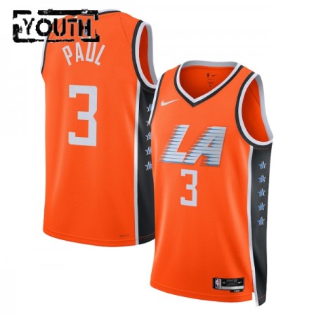 Canotte Bambino Los Angeles Clippers Chris Paul Nike 2025-26 City Edition Arancia Swingman